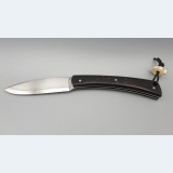 couteau Grimpeur Lame Suminagashi et Ebène du Sahel (équitable)
