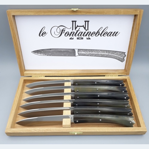 Coffret 6 Fontainebleau Table Corne