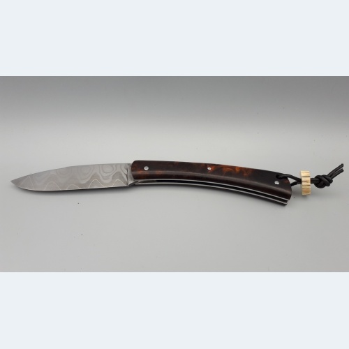 Grimpeur Lame Damas Carbone et Loupe de Bois de Fer