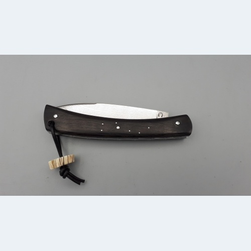 couteau Grimpeur Lame Suminagashi et Ebène du Sahel (équitable)