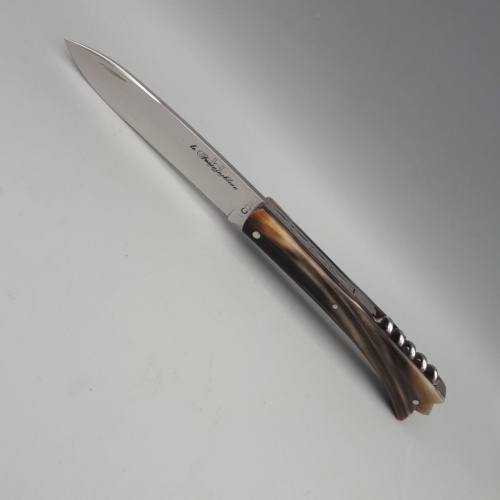 Couteau Fontainebleau tire-bouchon Corne